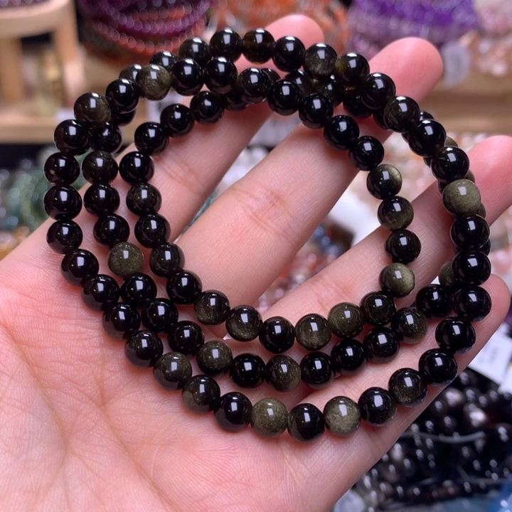 未镶嵌手串水晶6.5金曜石