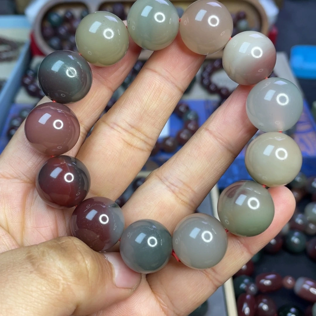 非金属秦紫玉17手串