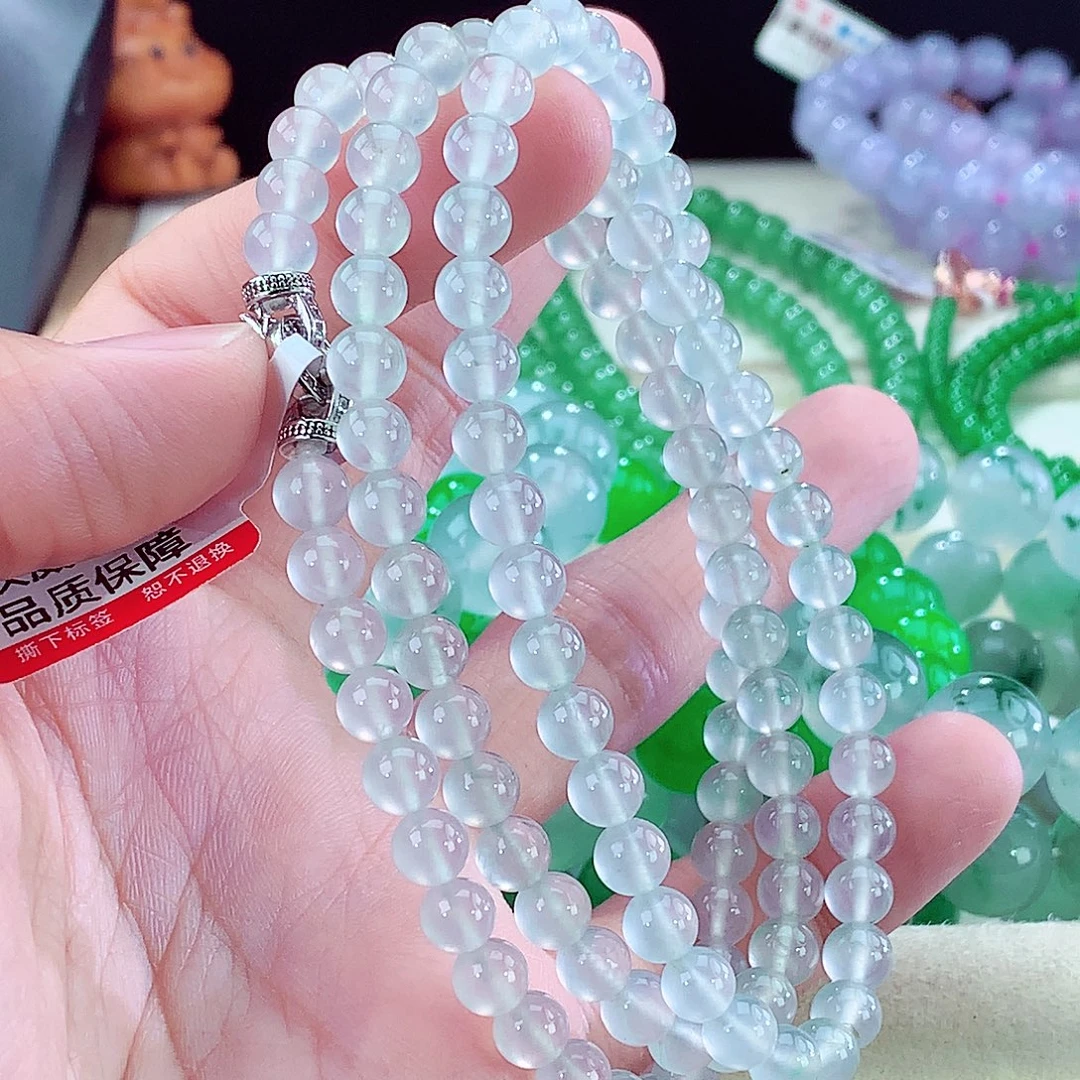 翡翠未镶嵌手链卡6+