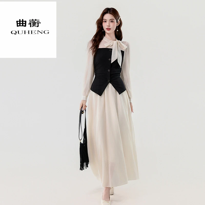 洋气秋天入秋秋装曲蘅潮流2025年秋季新款女装套装法式风两件套