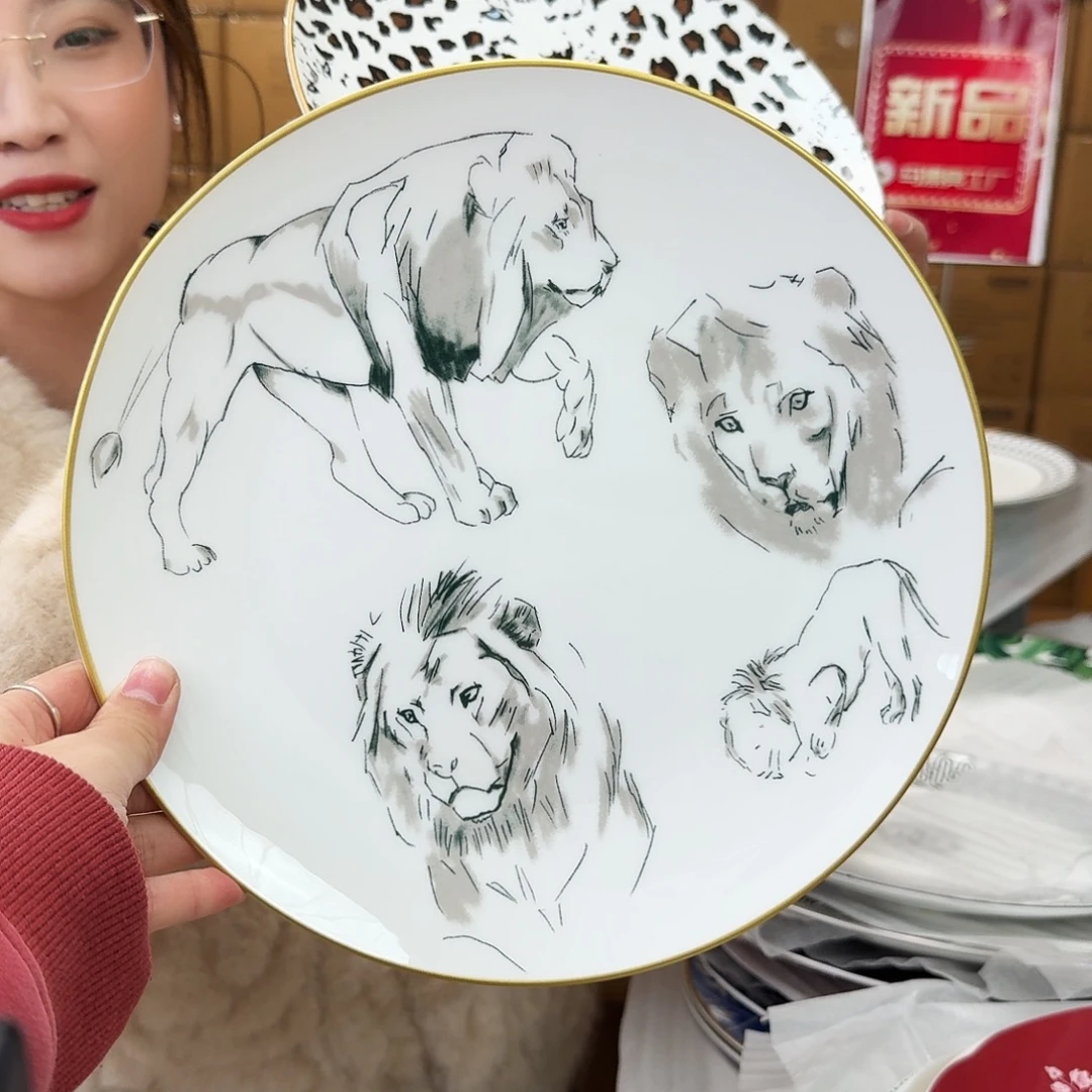 骨瓷高骨10.5英寸平盘27cm一个外贸骨瓷