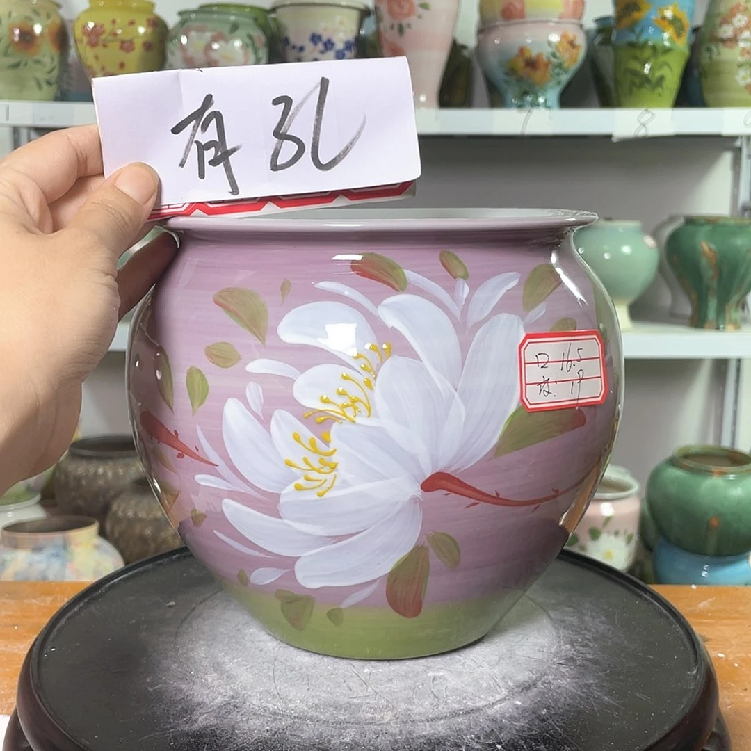 景德镇陶瓷花盆微瑕159