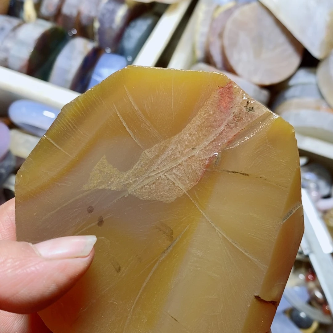 玛瑙/玉髓笔搁合金祺*