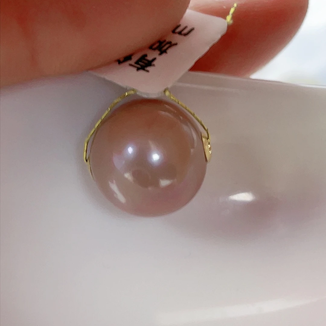 淡水珍珠颈饰18K金镶嵌