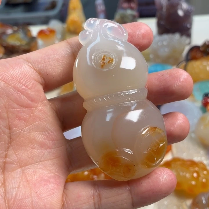 玛瑙/玉髓未镶嵌吊坠(不含链)