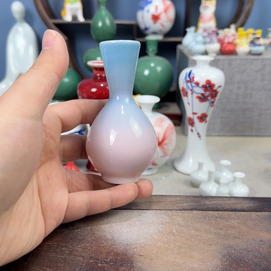 陶瓷手工小花器摆件