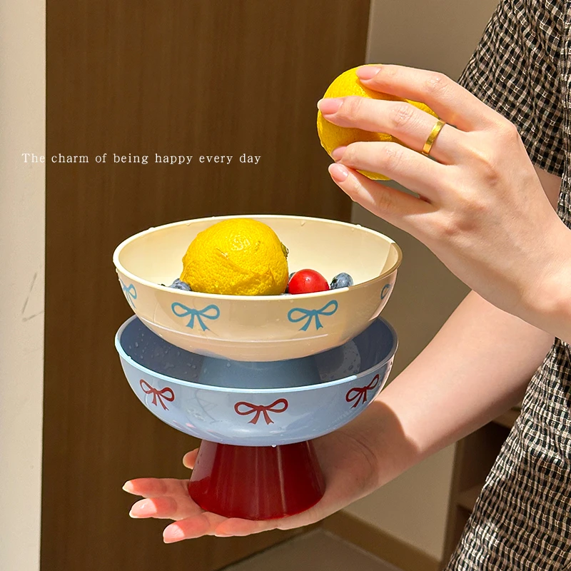 果盘沥水盘多巴胺元气轻奢风新款高档摆放盘创意家用高颜值水果盘