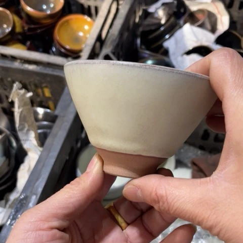 茶盏建阳建盏微瑕斗笠