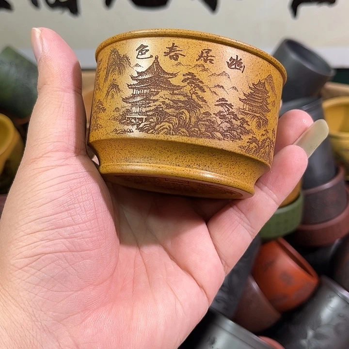 茶杯紫砂全手工紫砂主人杯