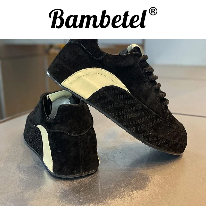 Bambetel足下生风任你行软底轻便加绒板鞋男百搭厚底低帮休闲鞋