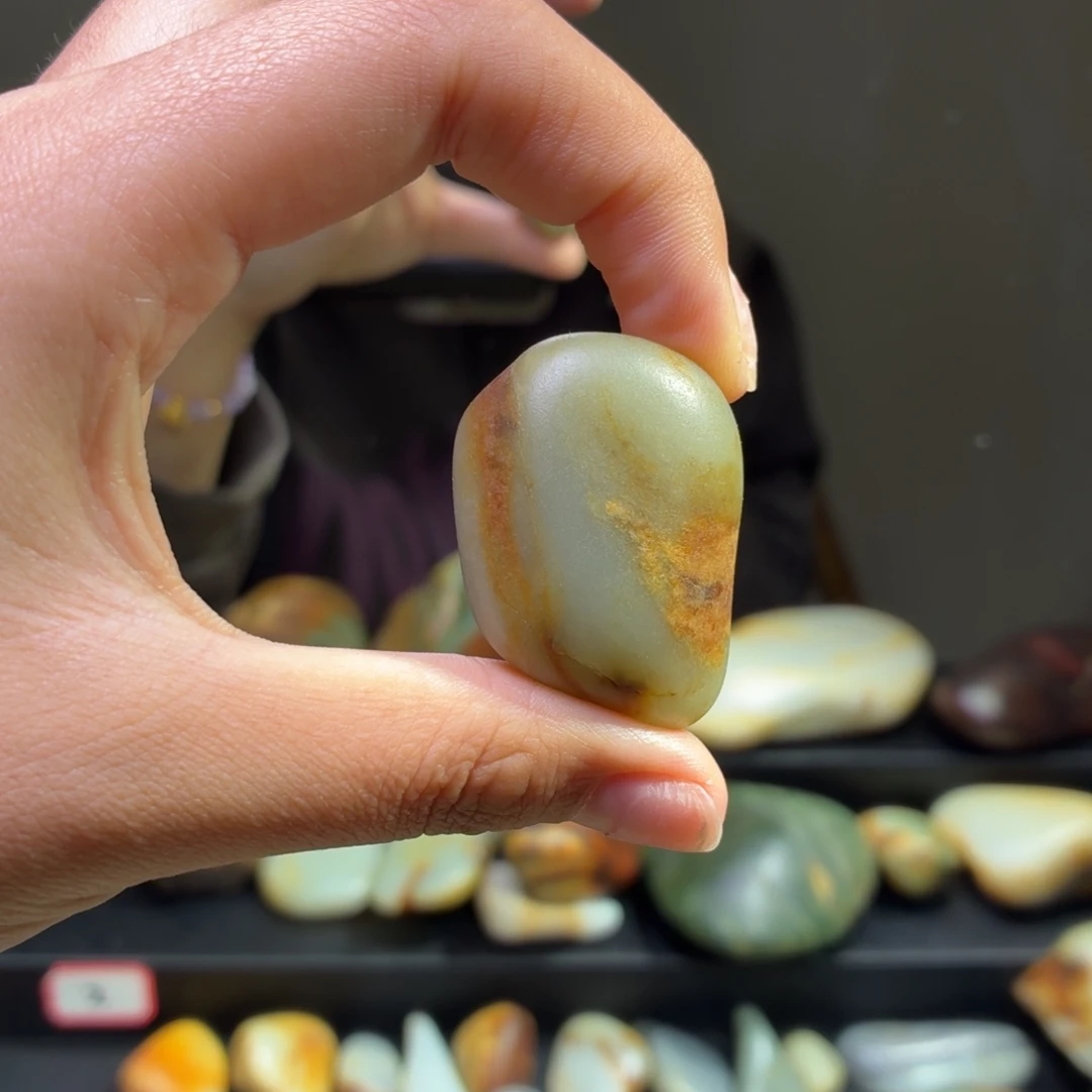 和田玉未镶嵌挂件48.9