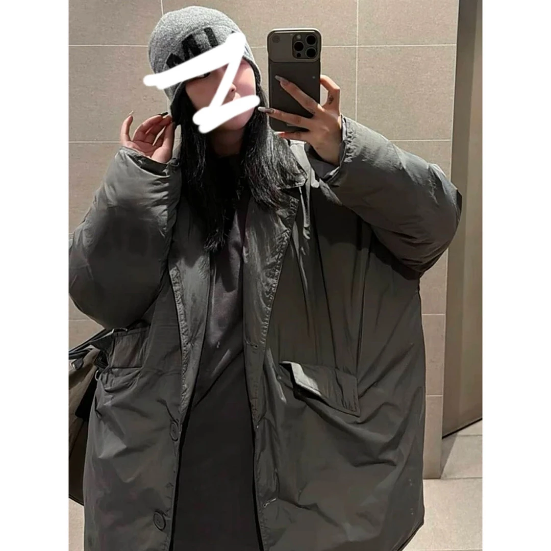 【宝儿姐优选】洋气保暖纯色翻领外套