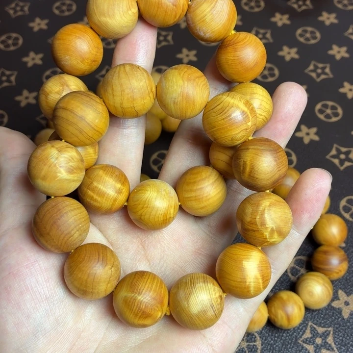 柏木（崖柏）手串/手链太行白泥膏水波20mm
