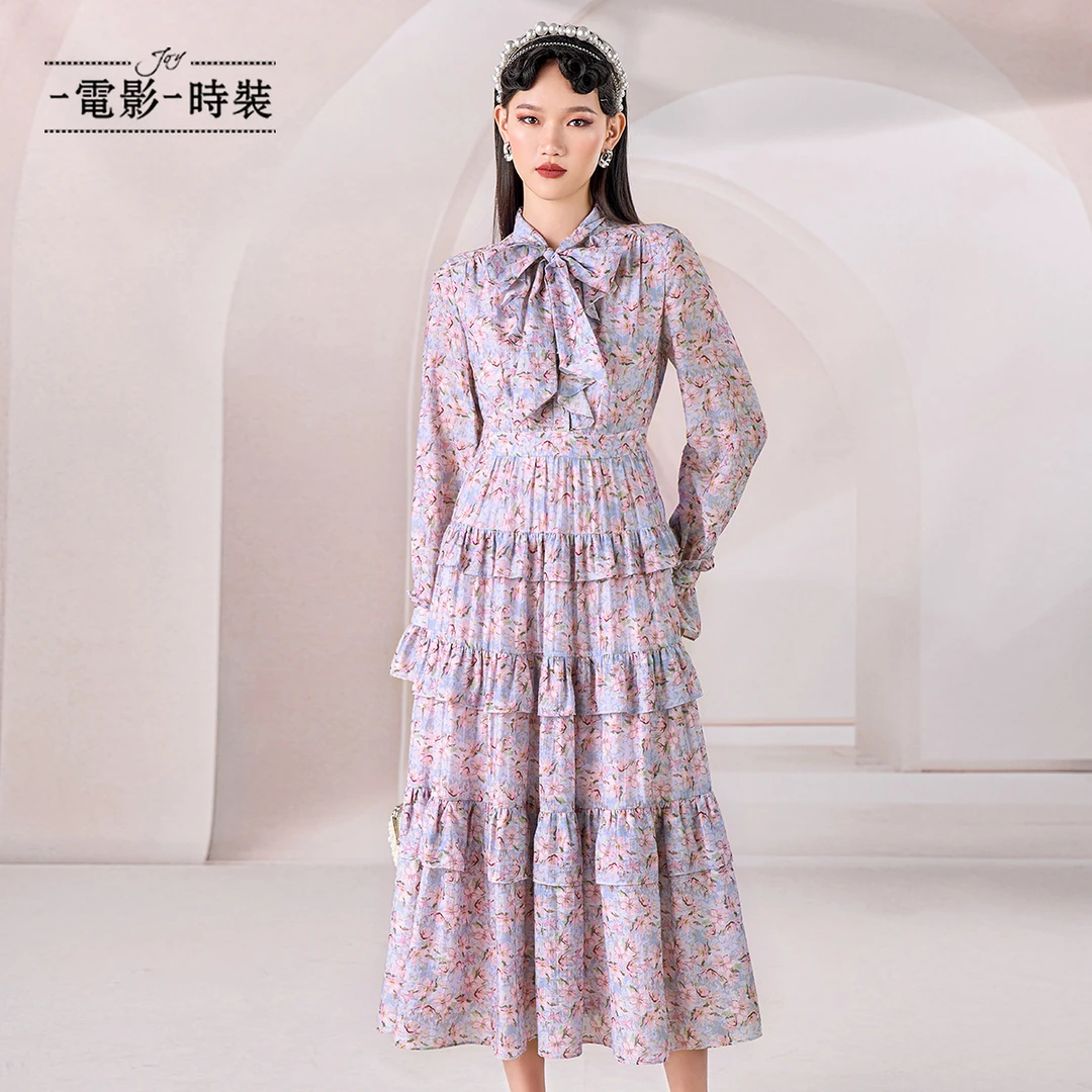 一电影一时装碎花长款连衣裙FEEL141551
