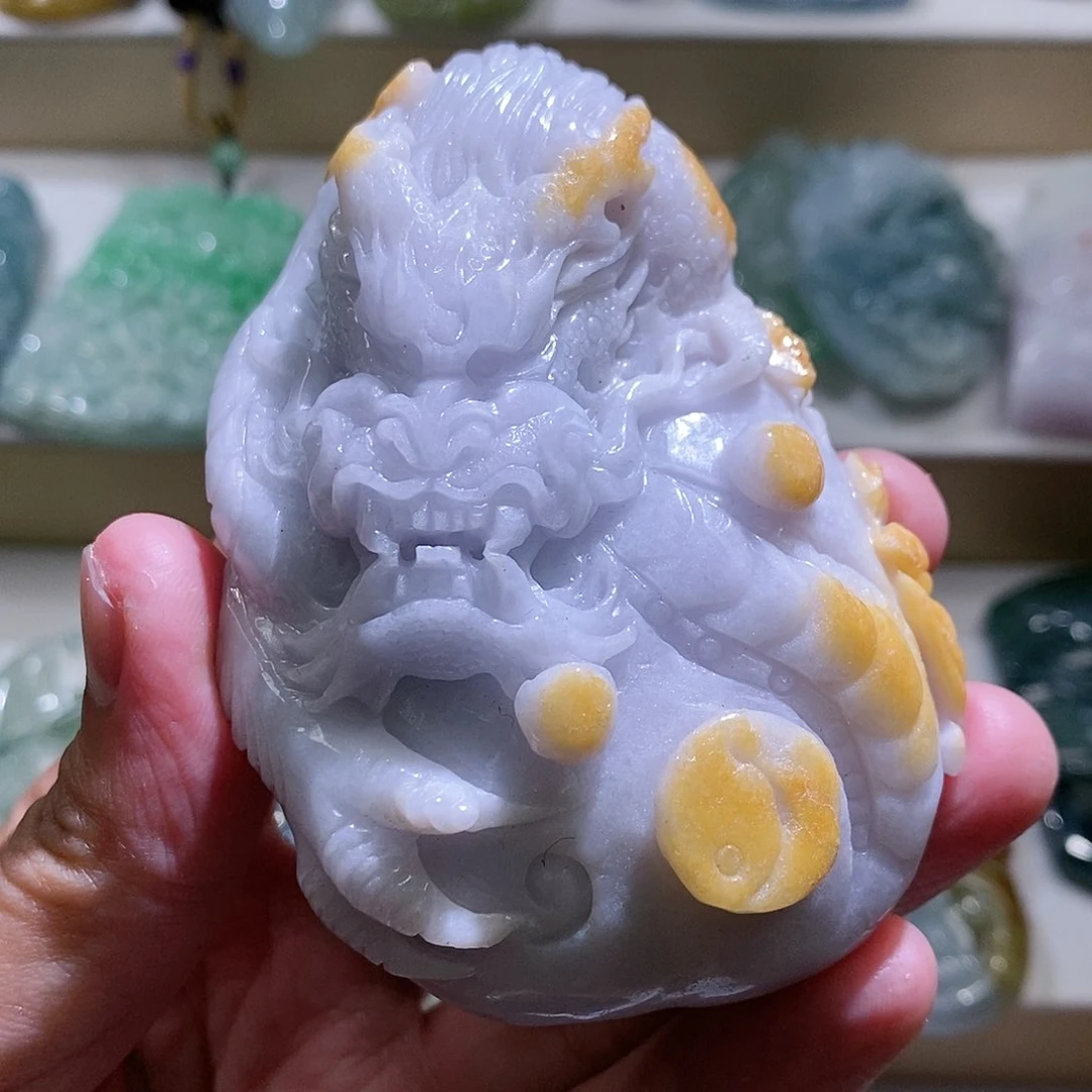 【闪购商品】翡翠颈饰未镶嵌龙牌