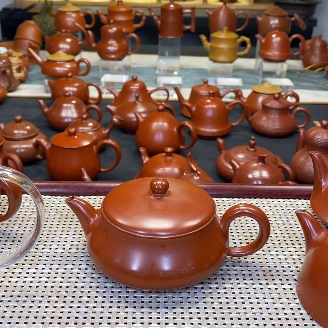 紫砂茶壶-*月潮州手工艺