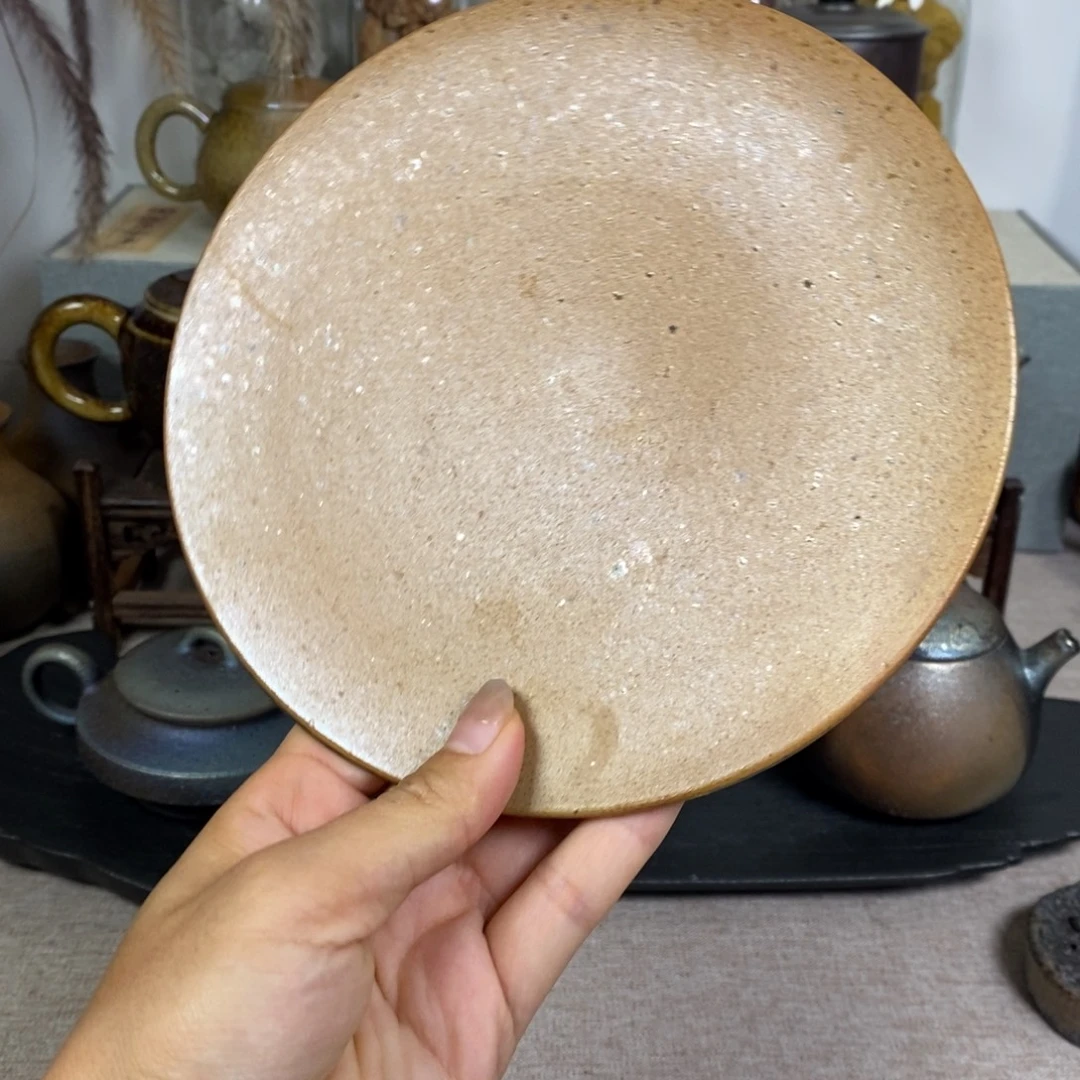 建水紫陶柴烧壶承