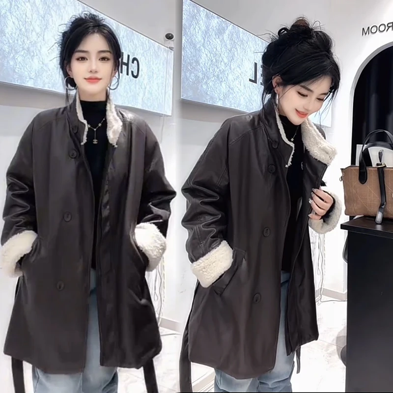 2025秋冬新款时尚显瘦气质网红高档洋气女高级百搭宽松大码外套潮