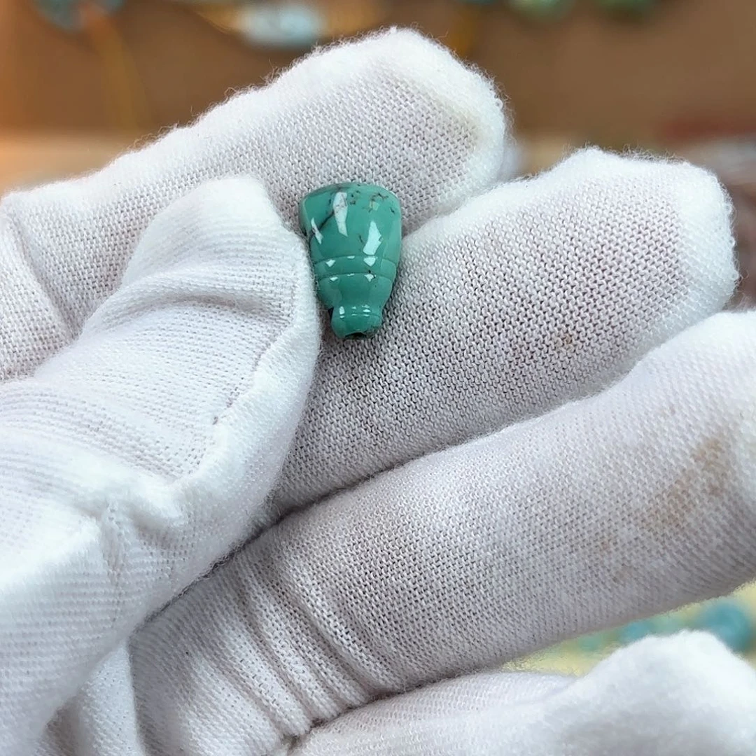 布艺绿松石小三通