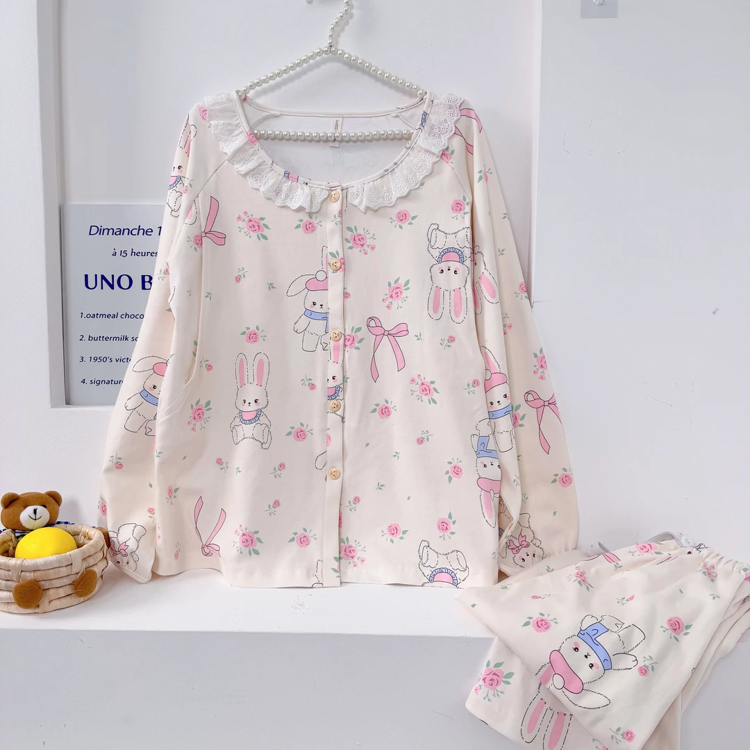 【带胸垫夏季】月子服夏纯棉薄款哺乳衣产后孕妇睡衣哺乳吸汗透气