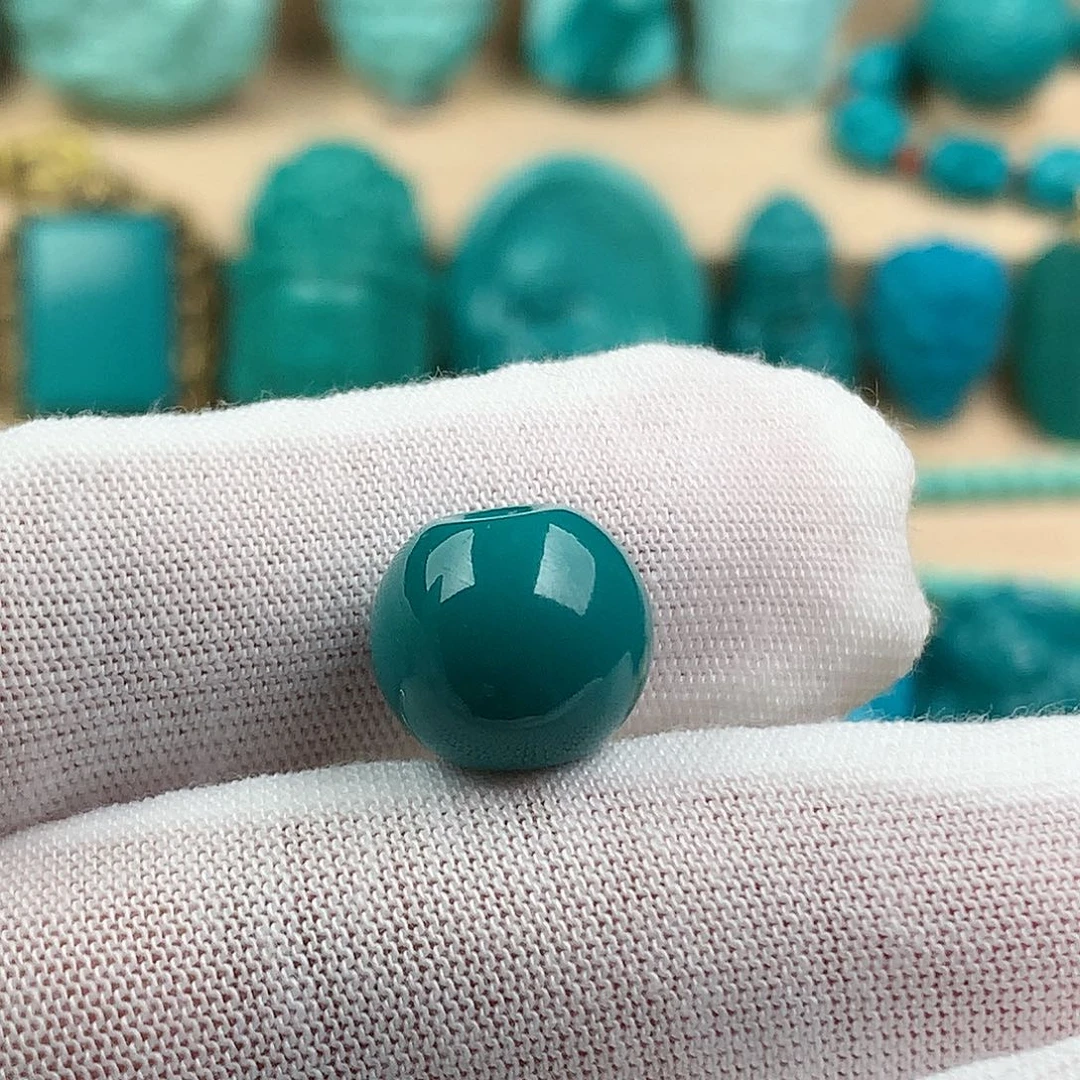 绿松石未镶嵌苹果圆