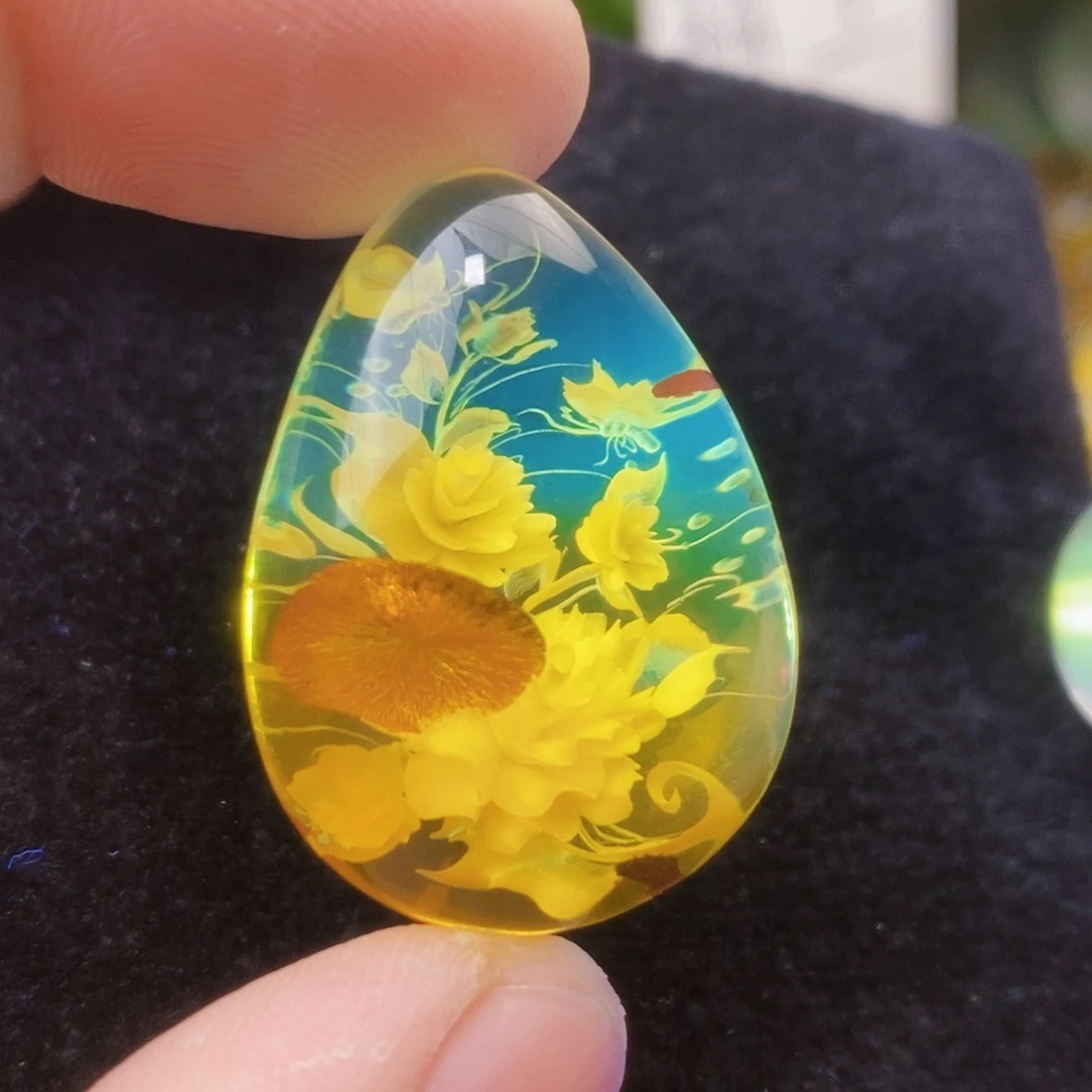 【闪购商品】金珀吊坠(不含链)未镶嵌
