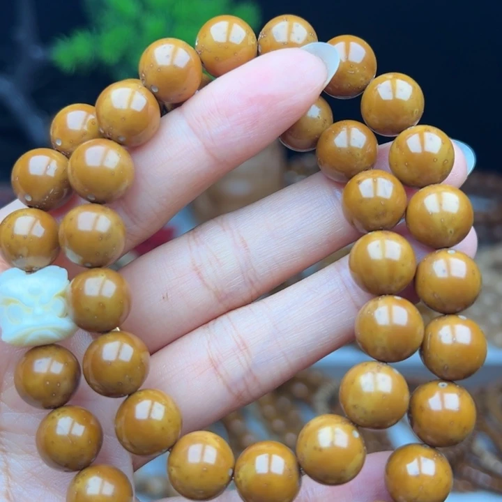 紫金鼠手串卡11半实心黄皮手持