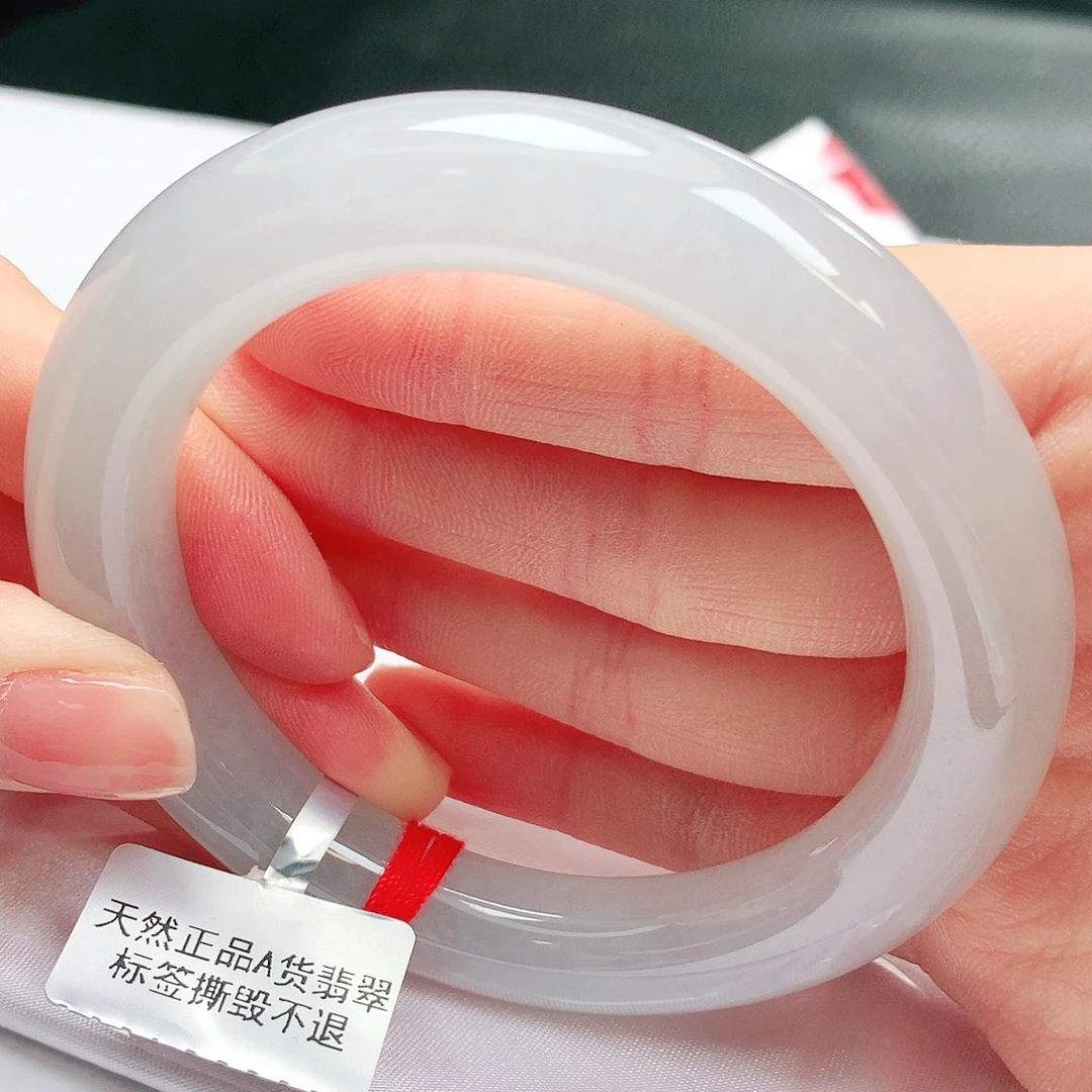 翡翠未镶嵌手镯缅甸天然a货翡翠手镯