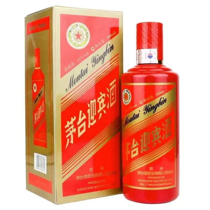 MOUTAI/茅台茅台迎宾酒(酱香型白酒)红迎宾单瓶装53%Vol500ml