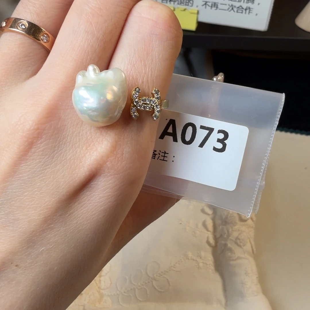 戒指合金淡水珍珠