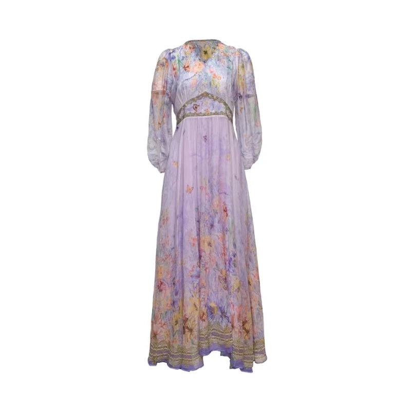 【2024-林姐真丝】重磅100桑蚕丝连衣裙Y24C5003-5