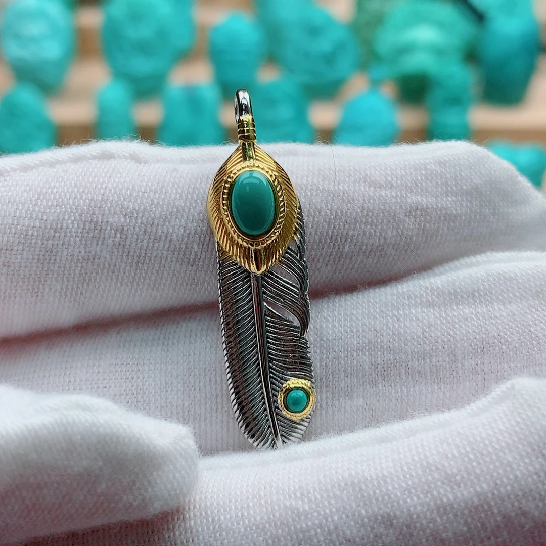 绿松石银S925镶嵌配饰