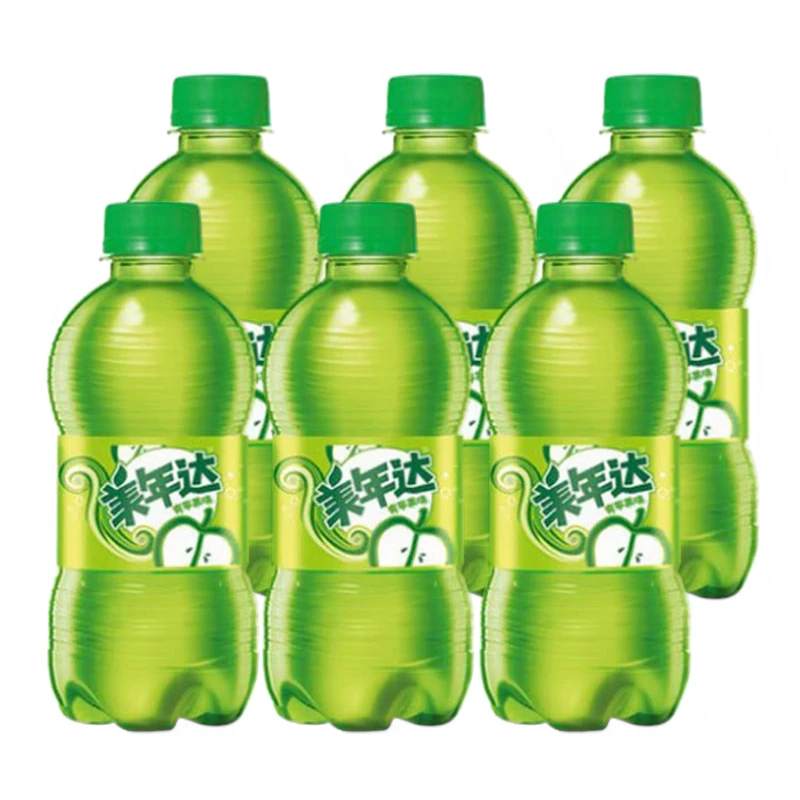 6瓶/12瓶青苹果美年达300ML百事可乐碳酸饮料伊乐娃