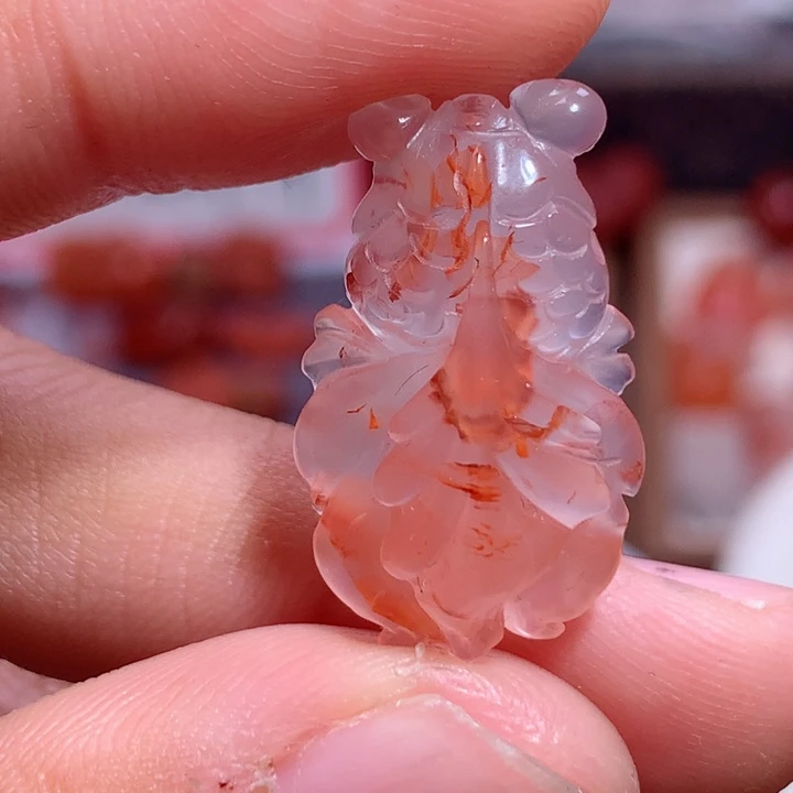 南红玛瑙未镶嵌南红金鱼