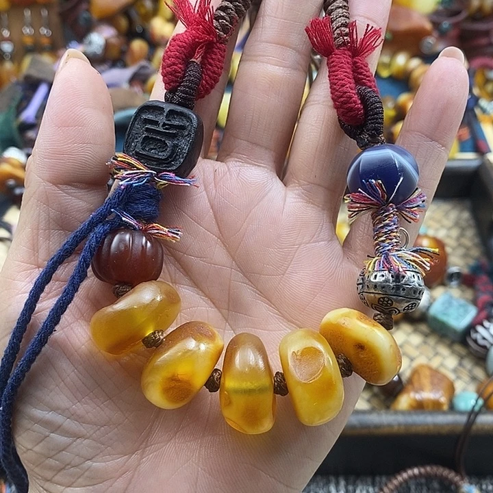 蜜蜡未镶嵌项链项链
