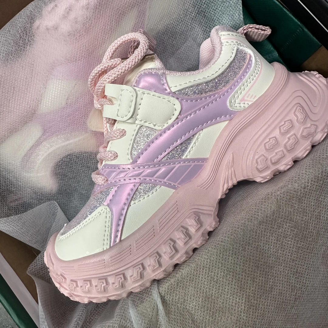 【27-37码】运动鞋秋季新款儿童透气老爹鞋女童软底跑步鞋 6103