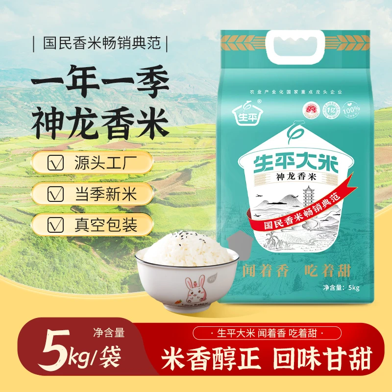 神龙香米5KG  南方晚稻装新米当季籼米10斤长粒香米新米大米送礼