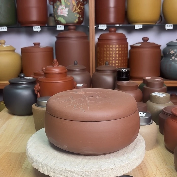 茶叶罐紫砂四大茶叶罐处理不腿不换