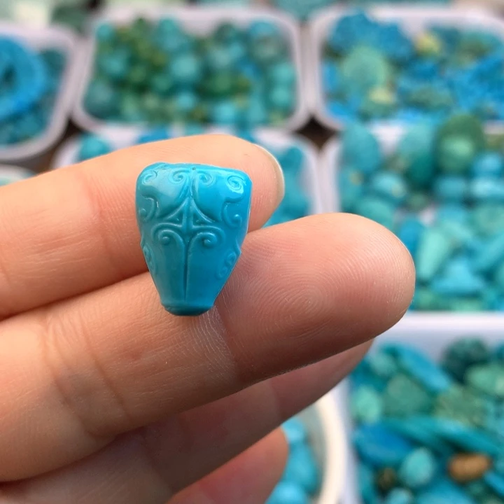 绿松石未镶嵌吊坠(不含链)17×12×10