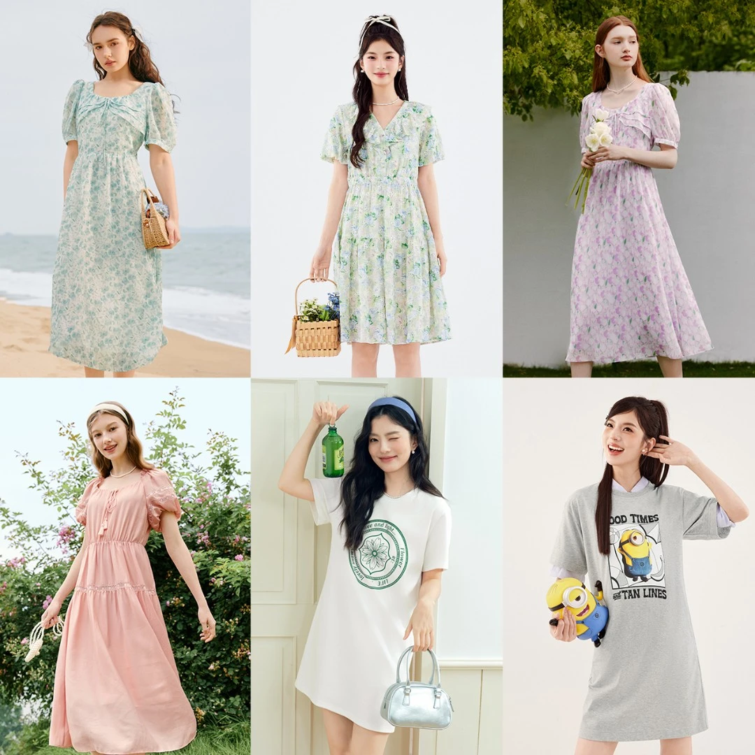 【连衣裙合集2】诗凡黎爆款连衣裙夏季新款法式通勤裙度假时尚长裙