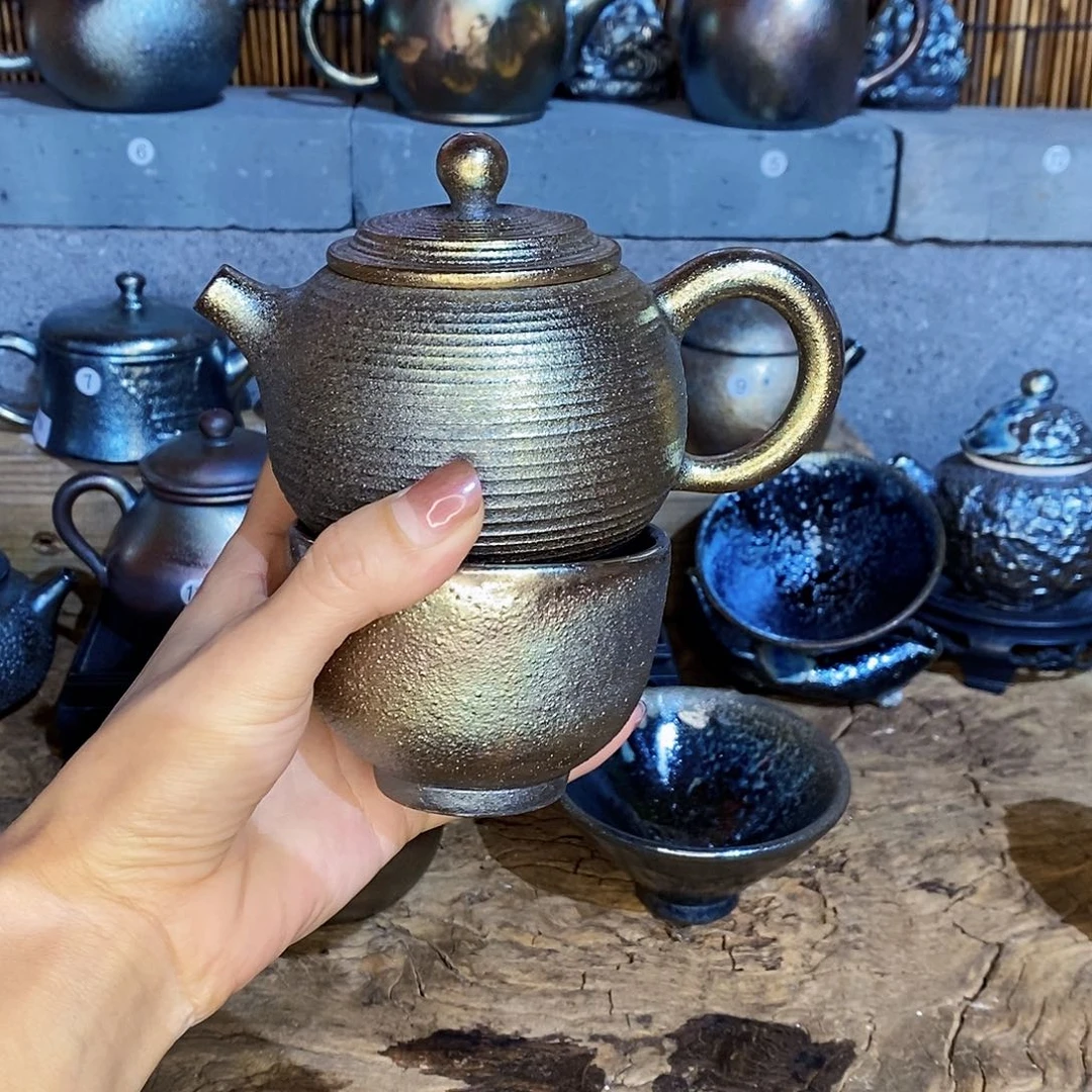 杯凤**天云南建水紫陶柴烧