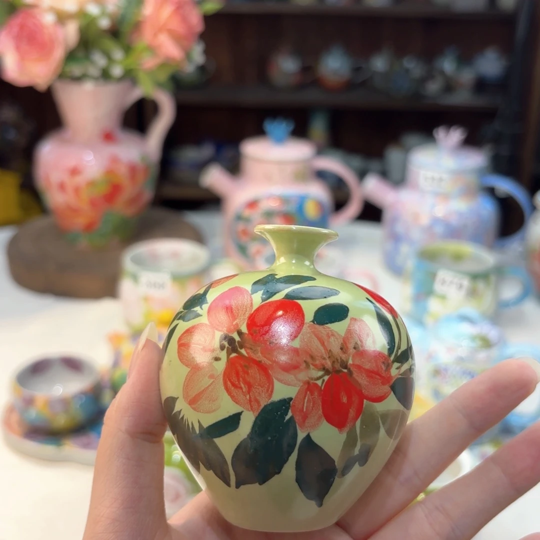 景德镇手绘高温釉下彩陶瓷茶具