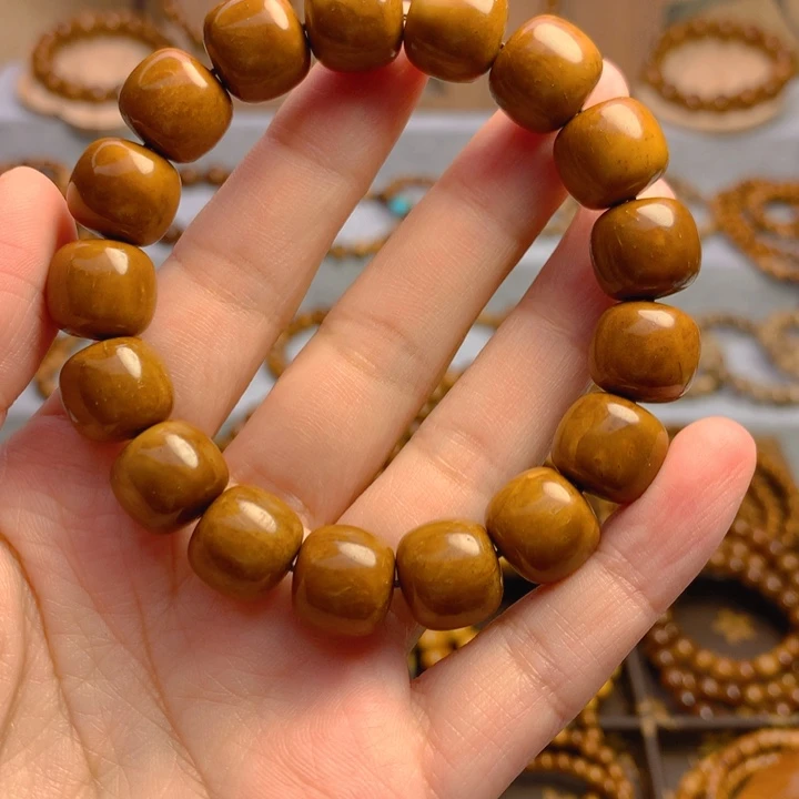 果皮天然库克精挑12*13老型珠单圈手串