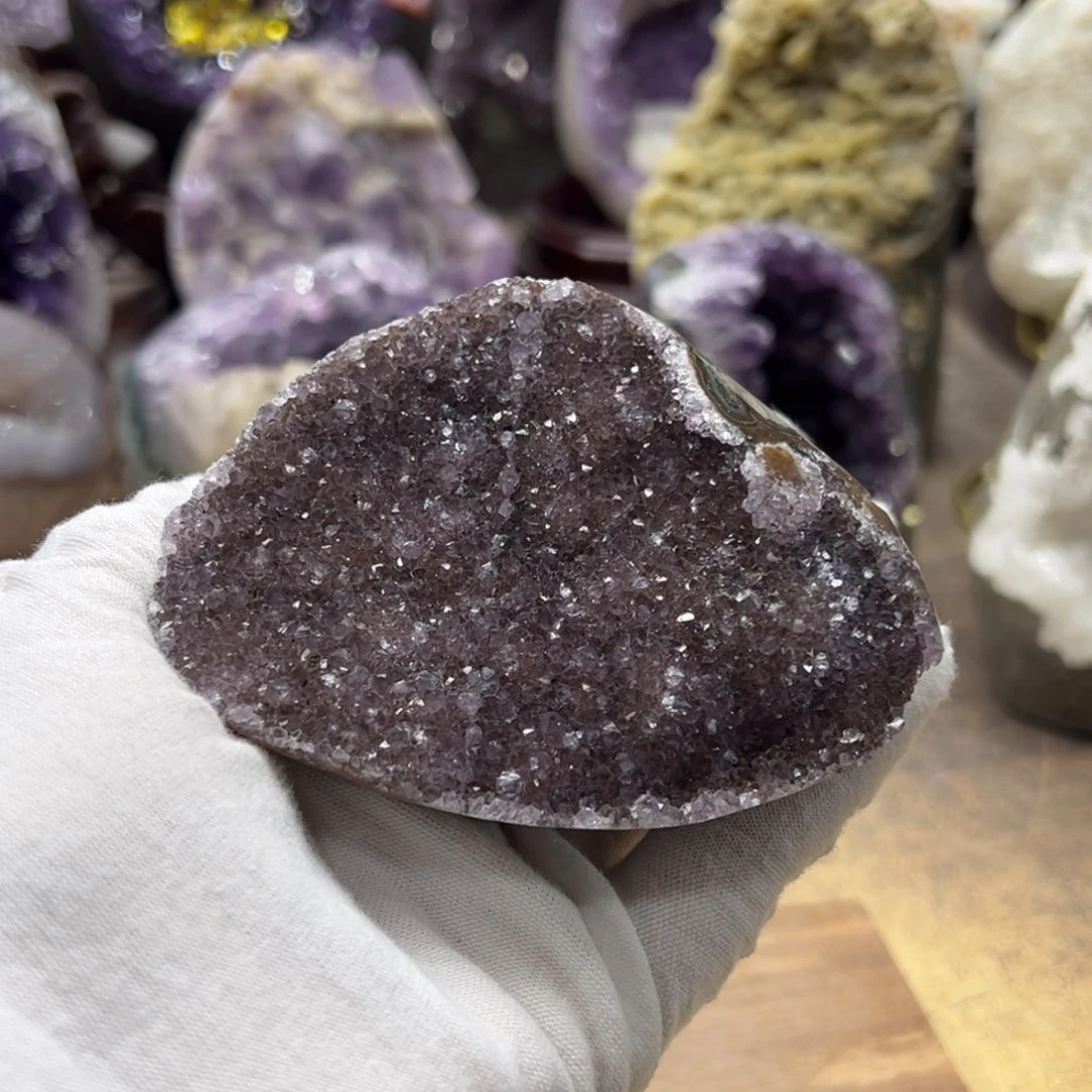 紫晶珠宝半成品未镶嵌花盘7