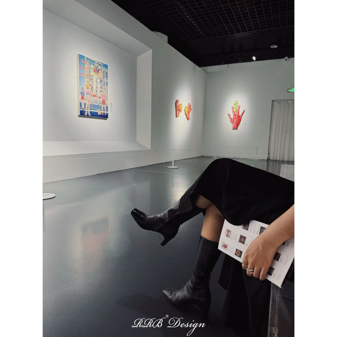 RRB Design 重工进口头层牛皮软底百搭高跟短靴