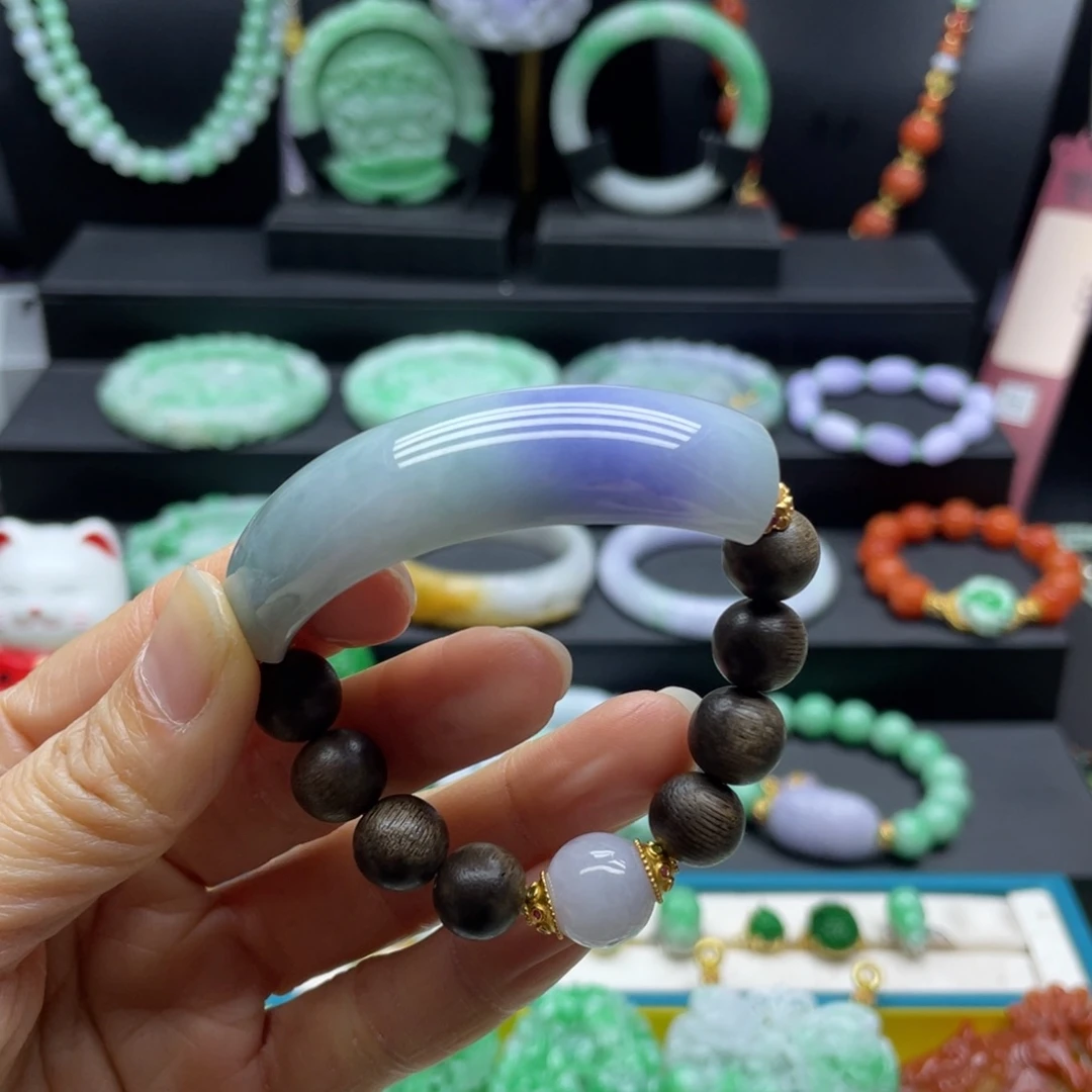 翡翠未镶嵌手链翡翠手牌