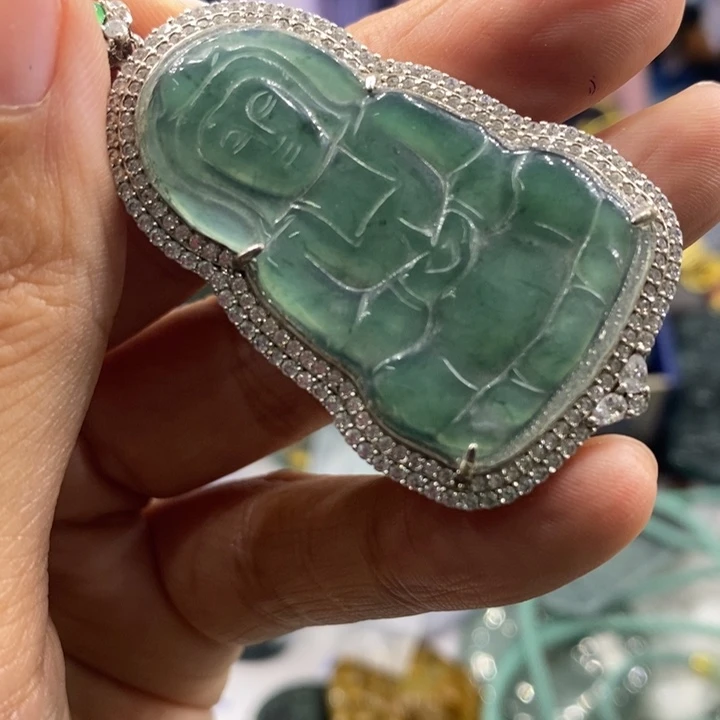 翡翠未镶嵌吊坠(不含链)李*1645