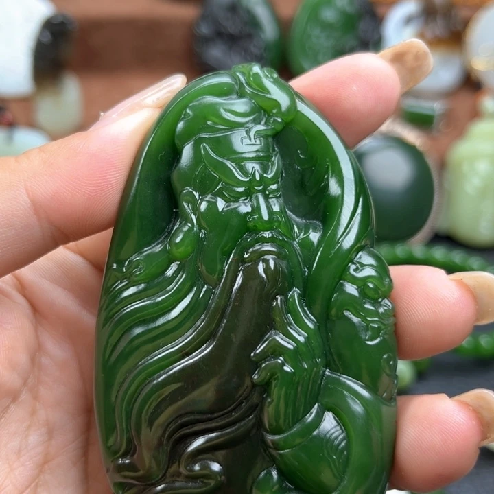 和田玉（碧玉）未镶嵌挂件