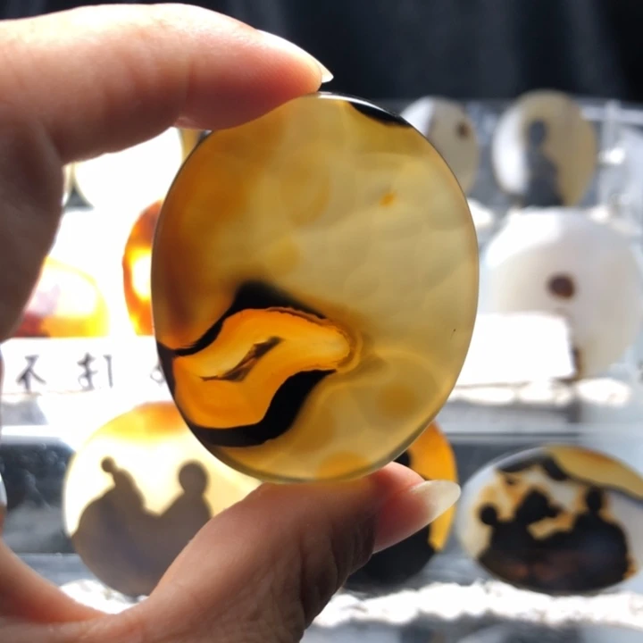 合金玛瑙/玉髓珠宝奇石155有瑕