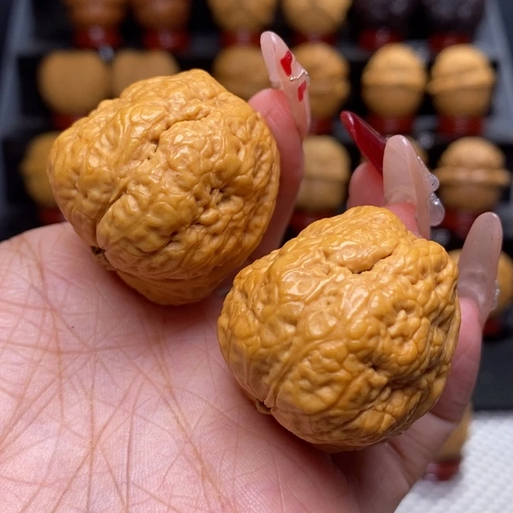 文玩核桃把件平头蟾47号